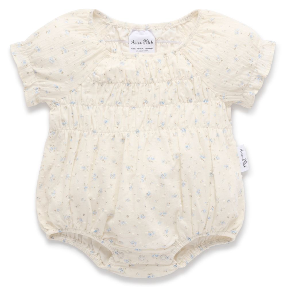 Aster & Oak Sofia Floral Bubble Romper