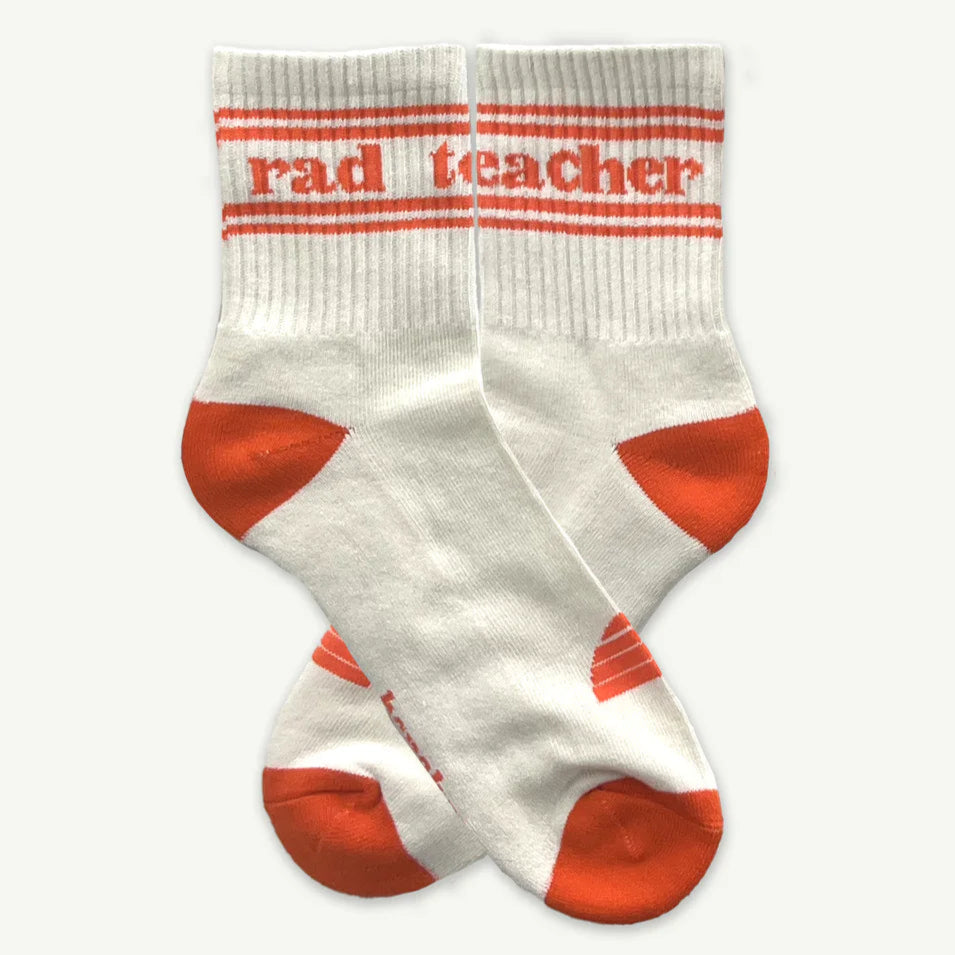 Banabae Organic Cotton Crew Sock - Rad Teacher