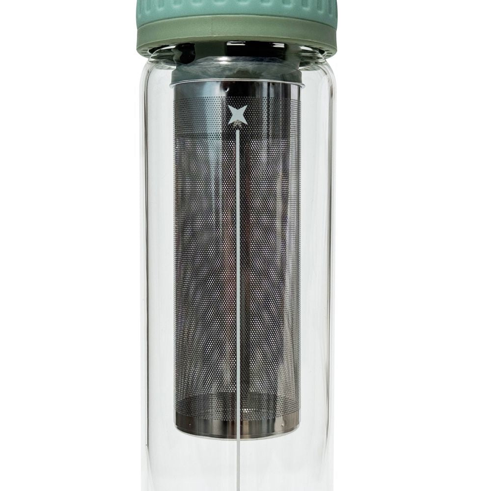 BBBYO Glass Tea Brew Bottle 750ml - Matcha Print
