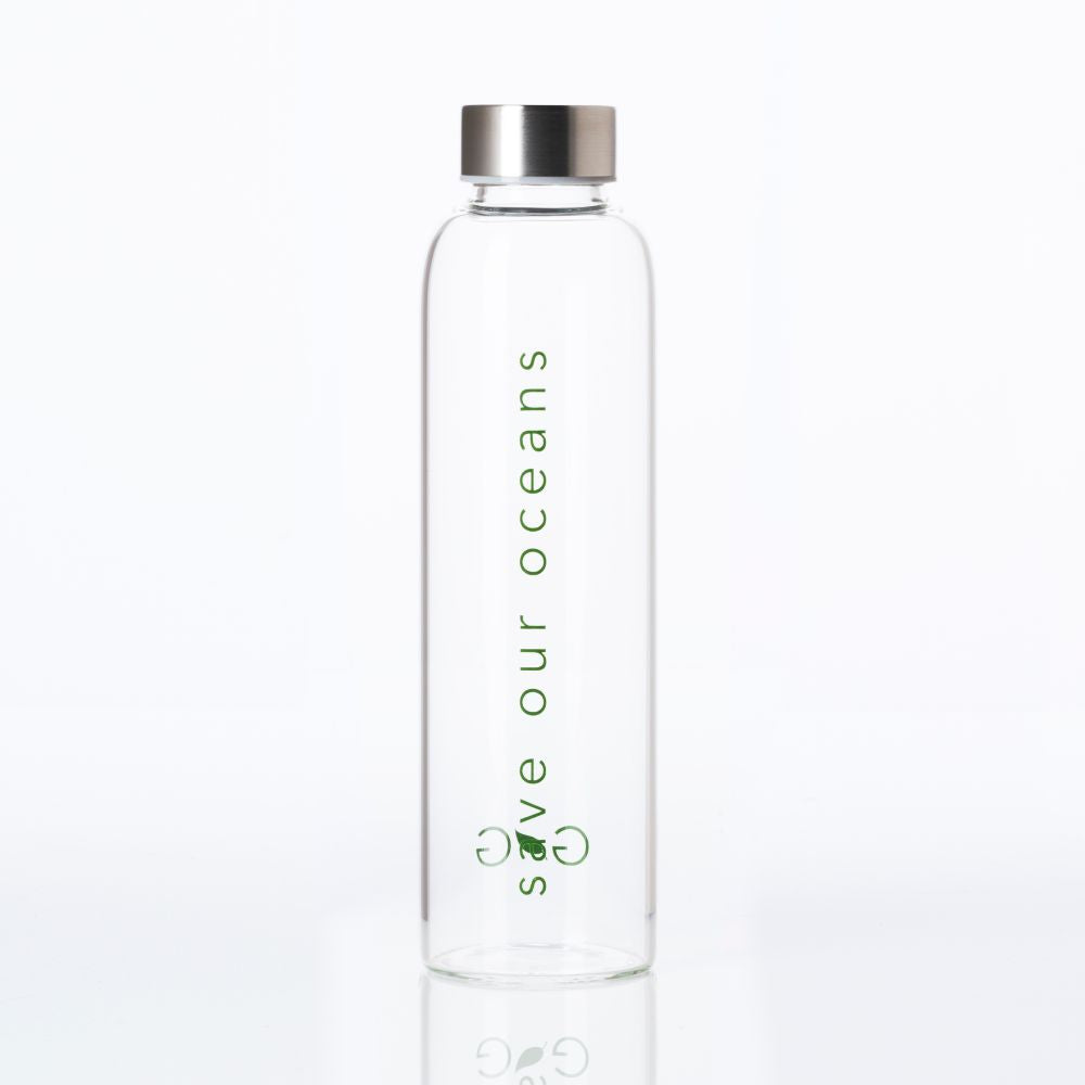 BBBYO Glass Water Bottle with Cover 570mL - Deca