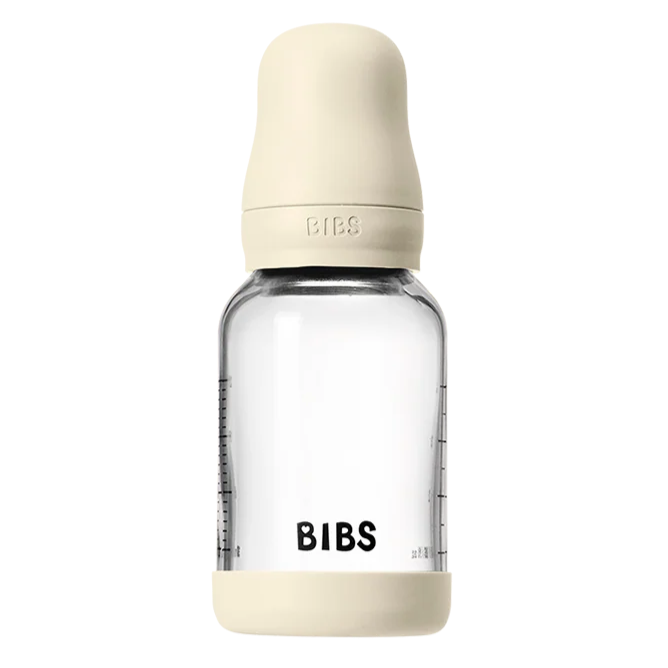 Bibs Glass Baby Bottle Complete Set 120ml - Latex