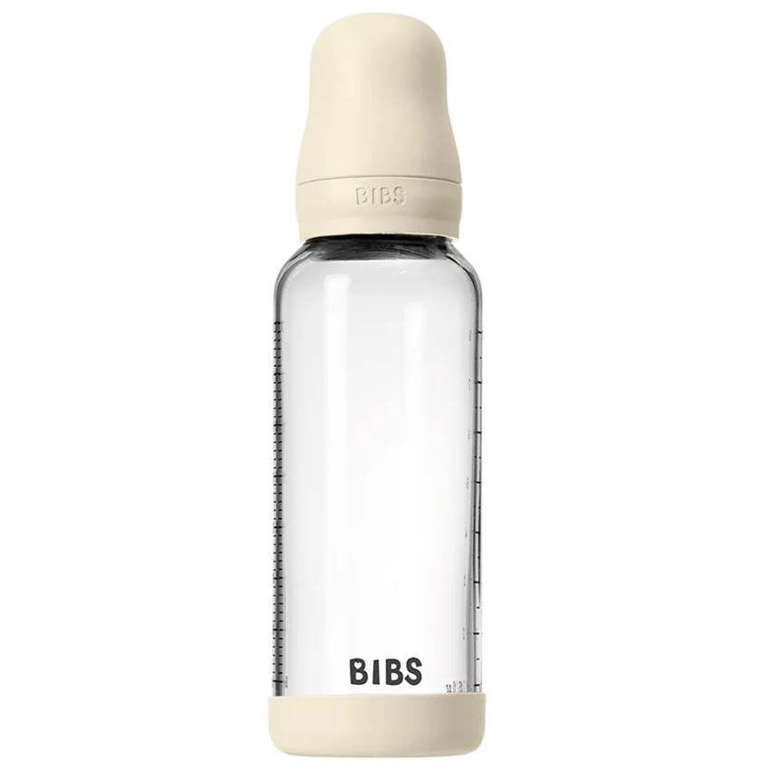 Bibs Glass Baby Bottle Complete Set 240ml - Latex