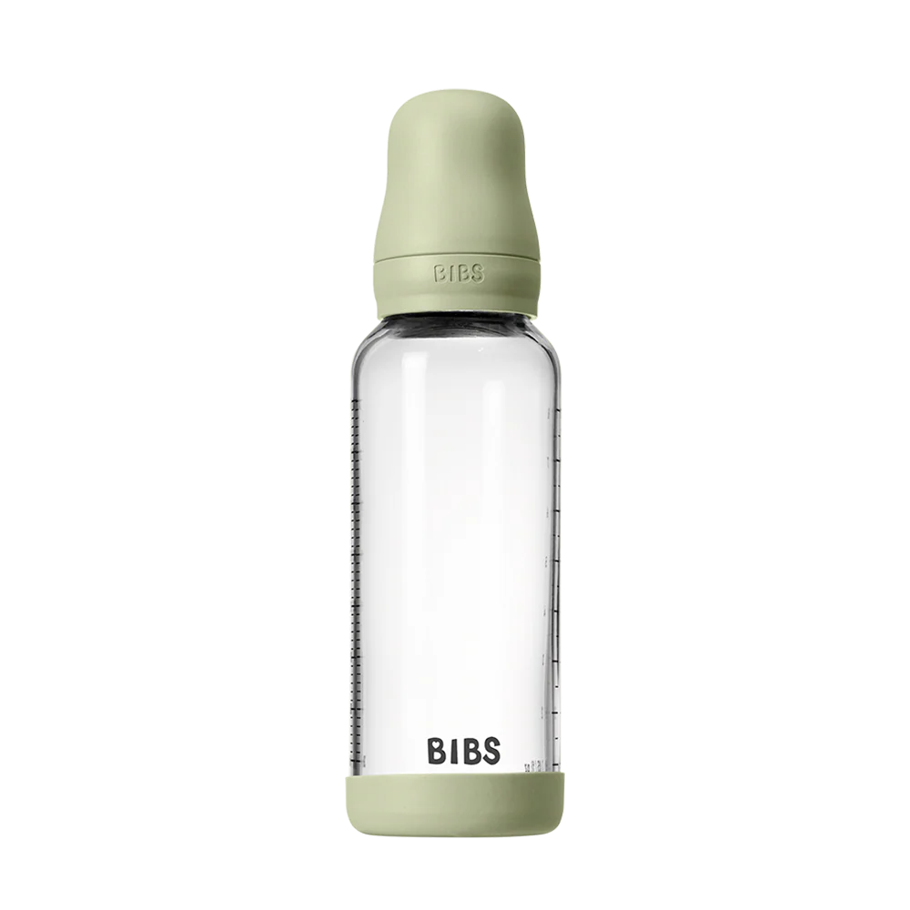 Bibs Glass Baby Bottle Complete Set 240ml - Latex