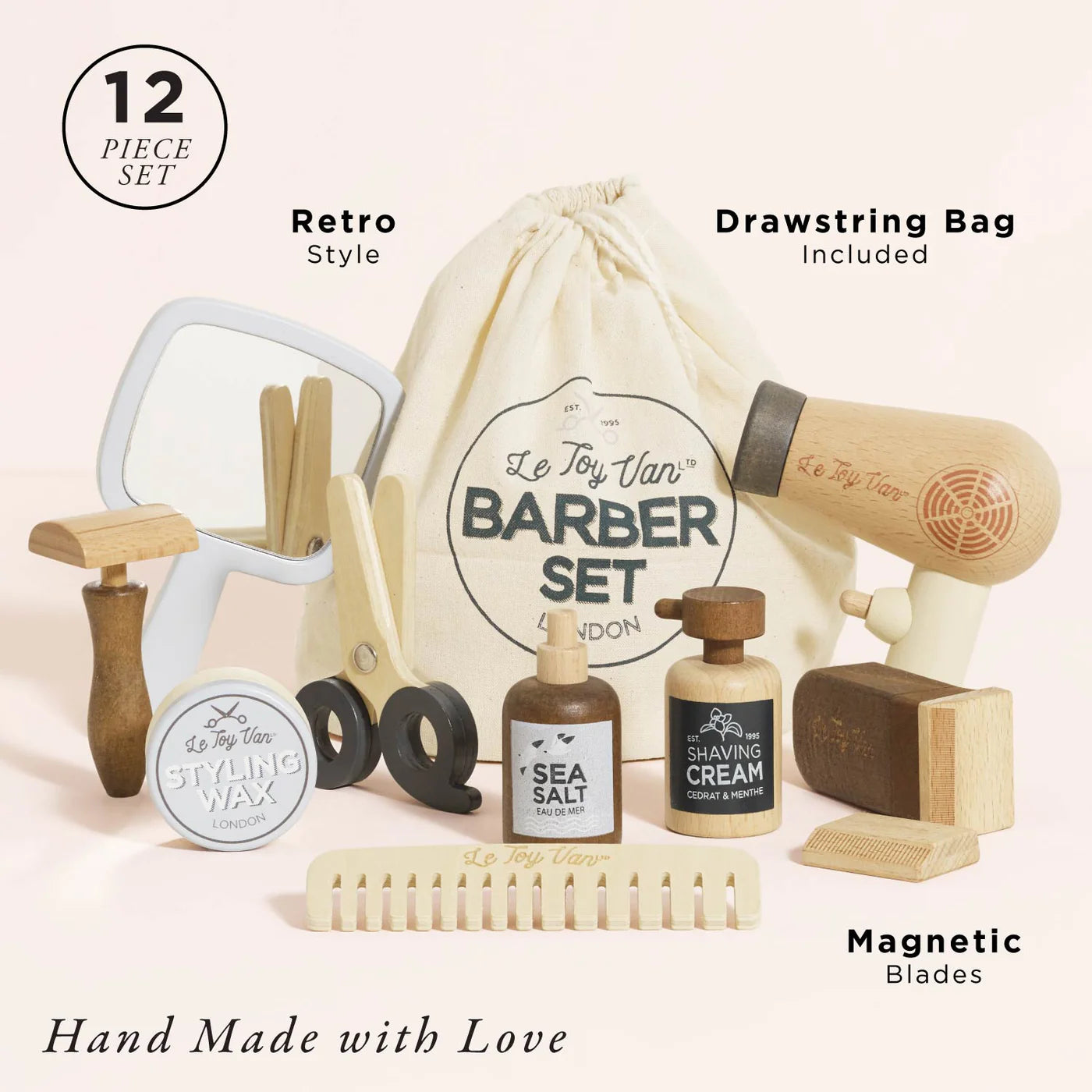 Le Toy Van Wooden Barber Kit