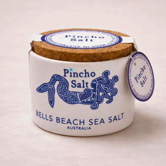 Bells Beach Hand Harvested Sea Salt – Finishing Salt in Ceramic Pot 110g
