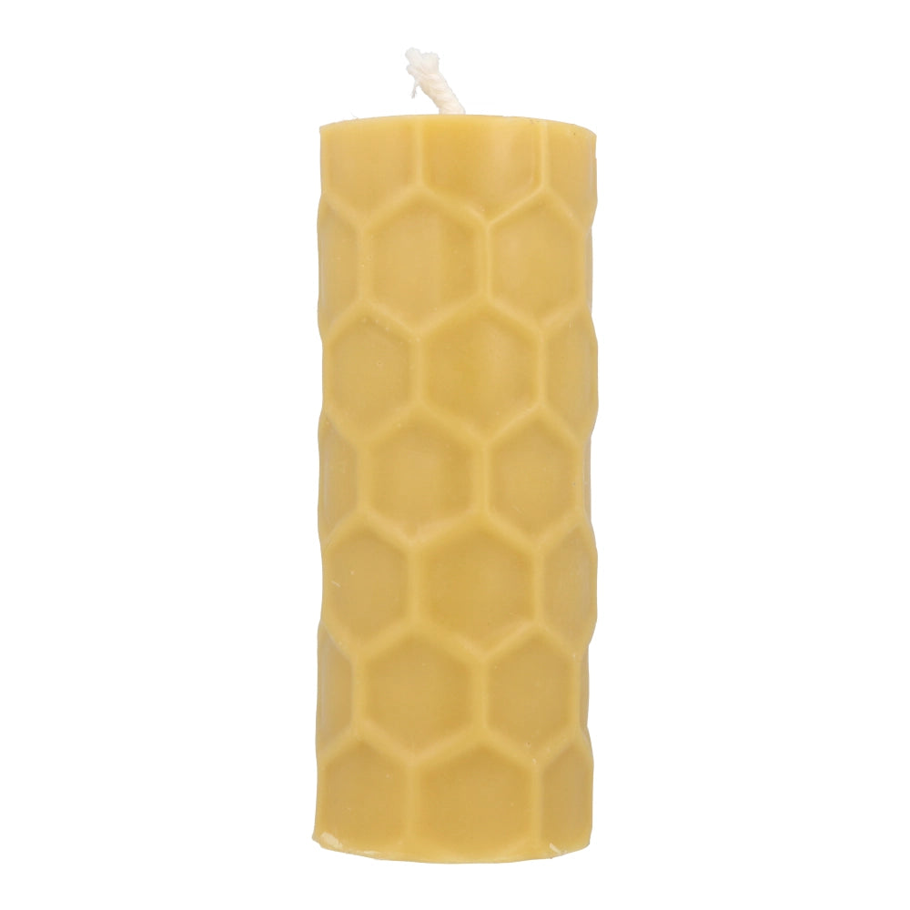 Bens Bees Beeswax Candle - Honeycomb Pattern (approx. 22 hours burn time)