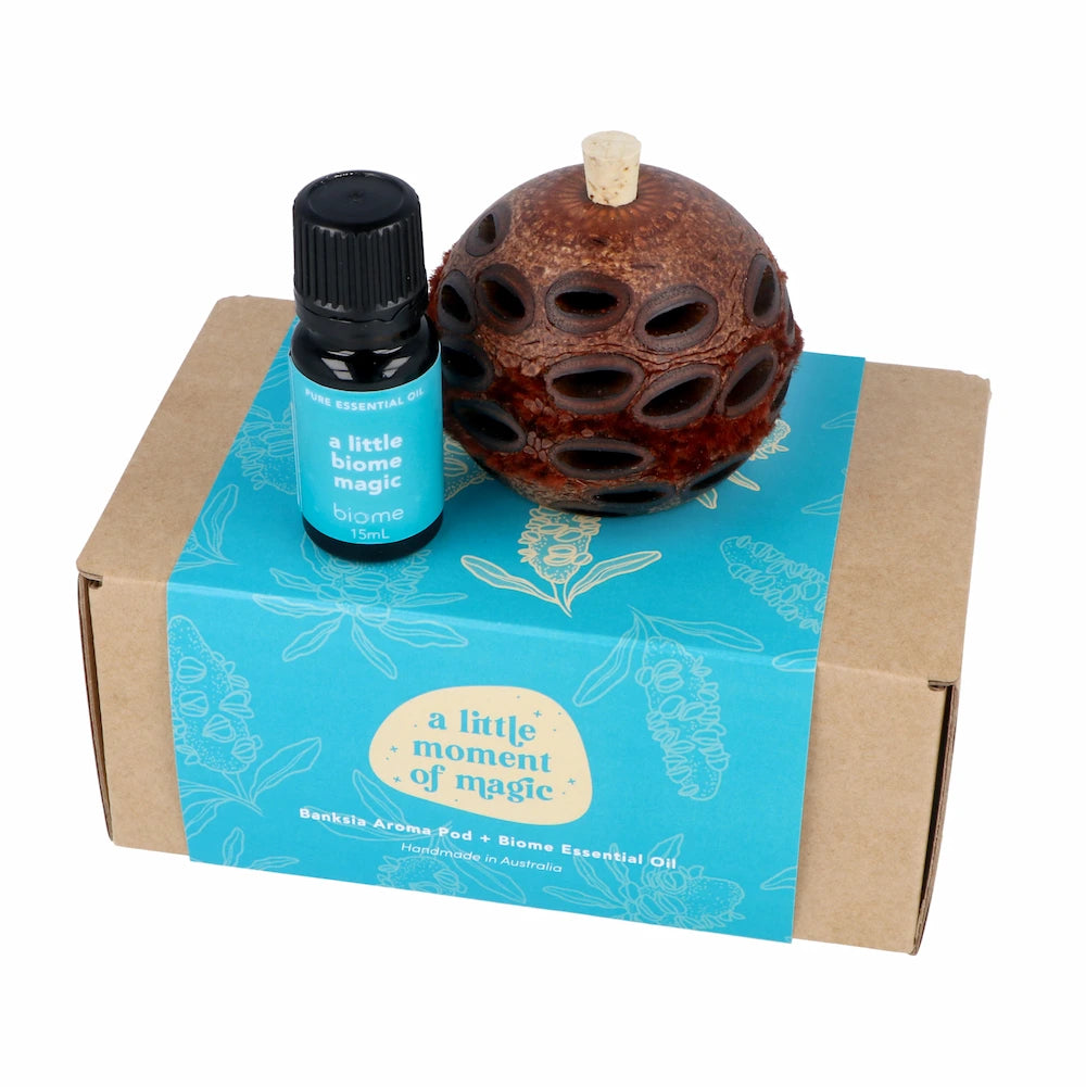 Banksia Aroma Pod + Biome Essential Oil Gift Pack - A Little Moment of Magic image 1