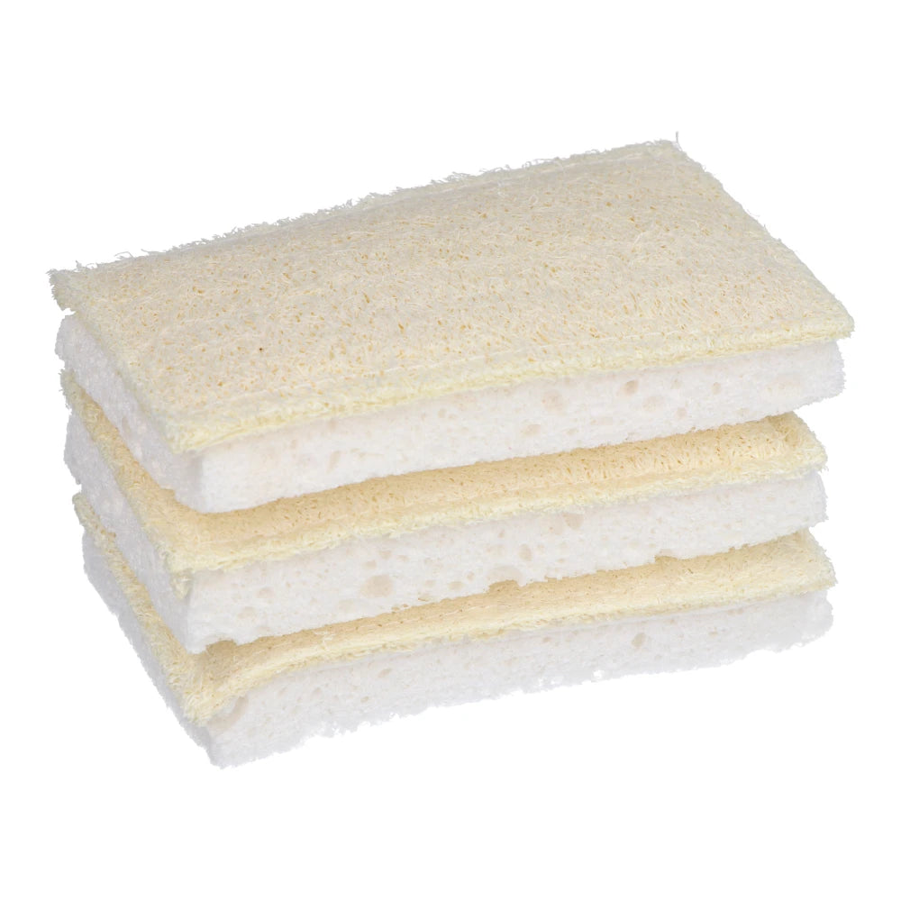 Biome Loofah & Cellulose Sponge Scrubber 3pk