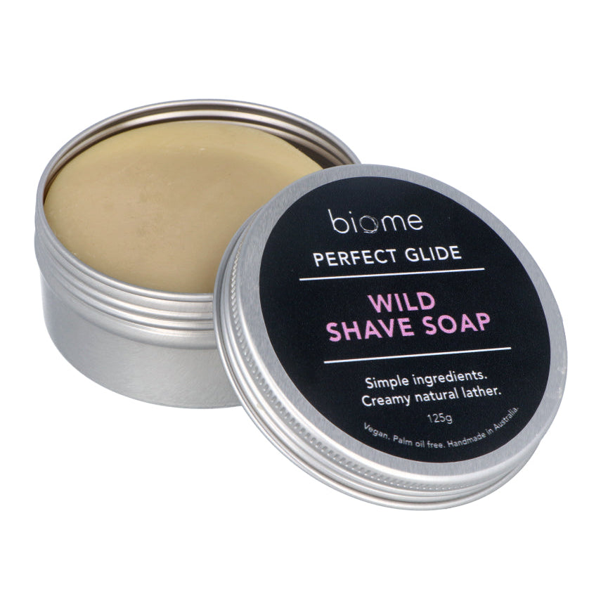 Biome Wild Shave Soap in Tin 120g
