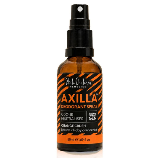 Black Chicken Remedies Teen & Kids Axilla Natural Deodorant Spray 50ml - Orange Crush