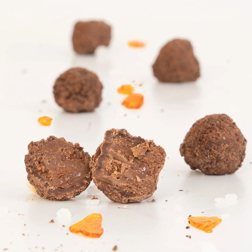 Booja-Booja Organic Vegan Truffle Bites in Share Bag 65g - Salted Caramel