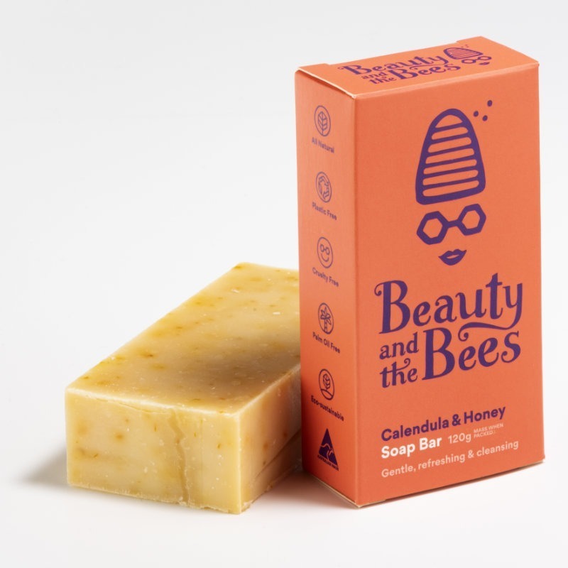 Beauty & the Bees Real Soap Bar 120g - Calendula & Honey