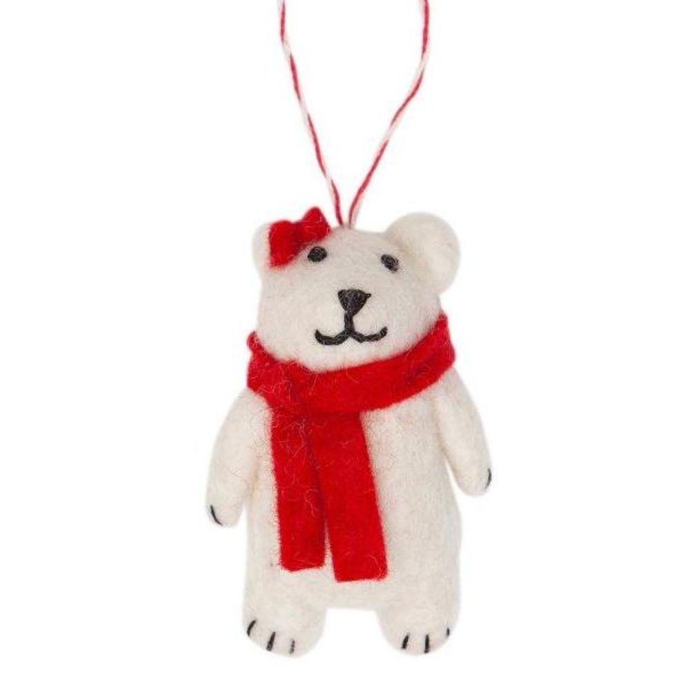 Christmas Decoration - Bear White