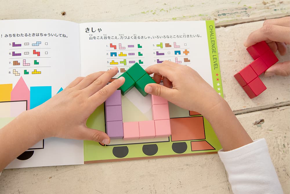 Geni Toys Wooden Cubic Creation Puzzle Blocks