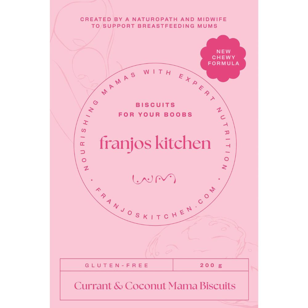 Franjos Kitchen Lactation Cookies Mama Biscuits - Currant and Coconut Gluten Free (New Chewy Formula)