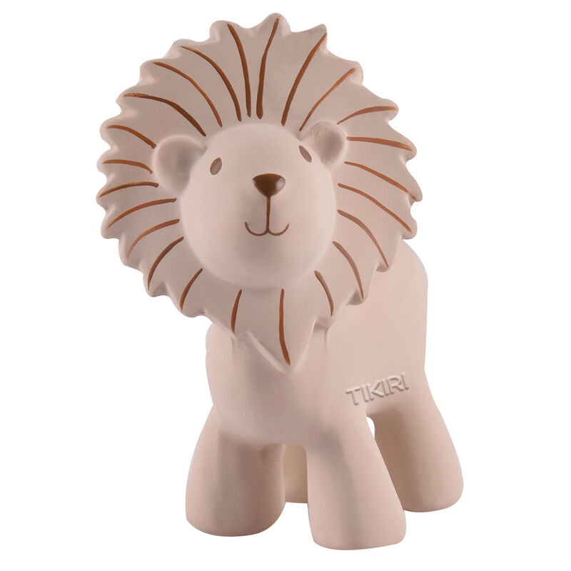 Tikiri Lion Rubber Teether Rattle & Bath Toy