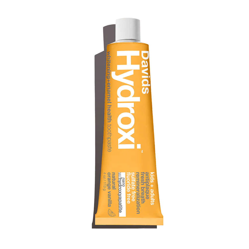 Davids Hydroxi Toothpaste 113g - Whitening + Antiplaque Orange + Vanilla