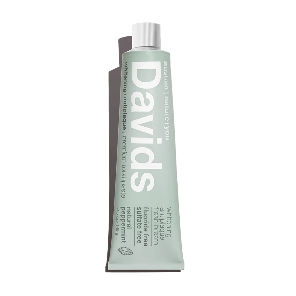 Davids Toothpaste 149g - Whitening + Antiplaque Peppermint