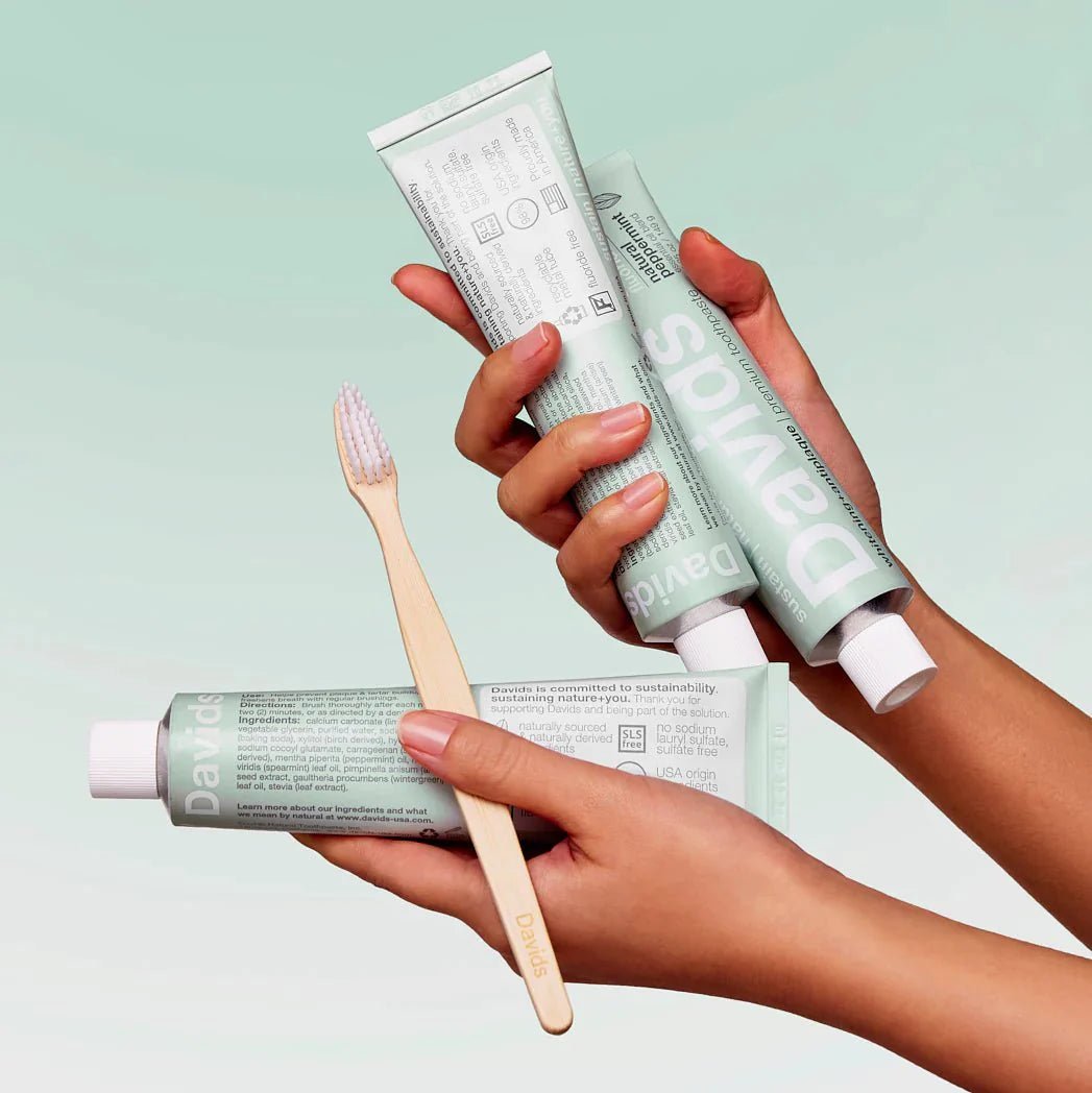 Davids Toothpaste 149g - Whitening + Antiplaque Peppermint