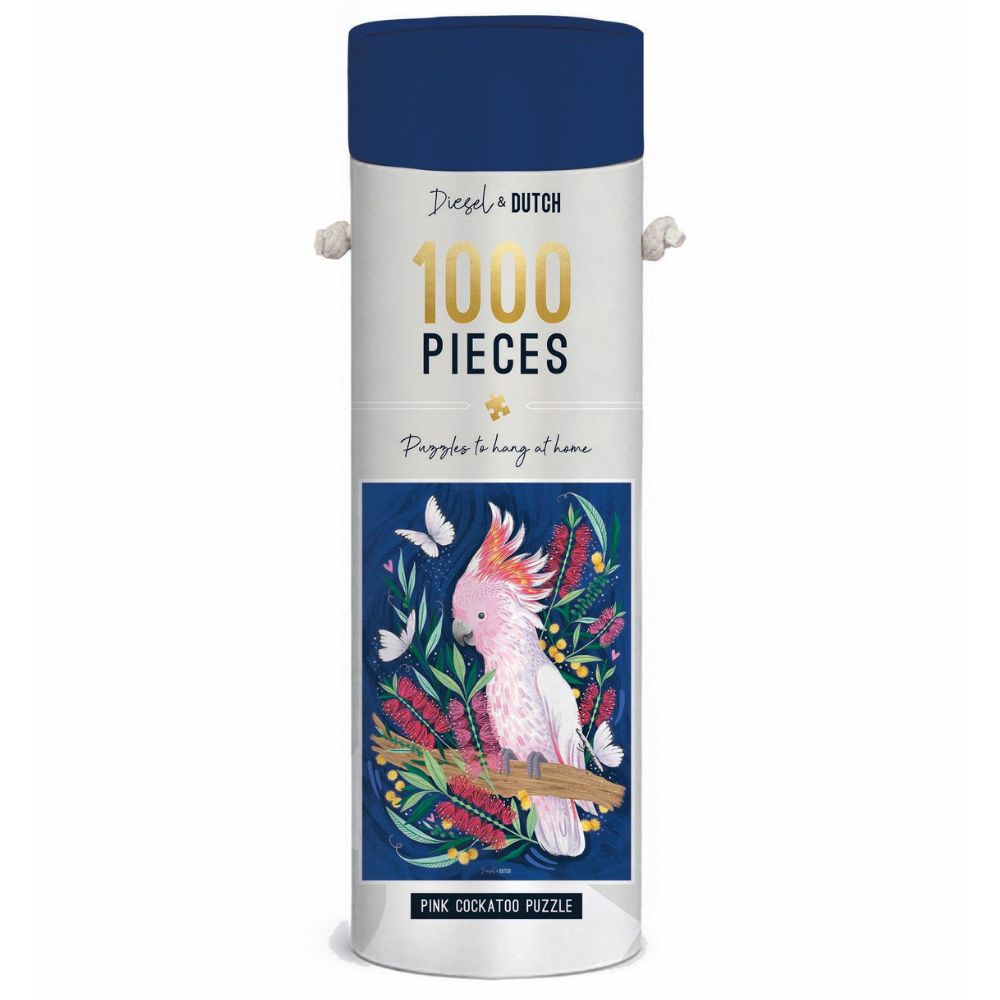 Diesel & Dutch 1000pc Wall Jigsaw Puzzle - Pink Cockatoo