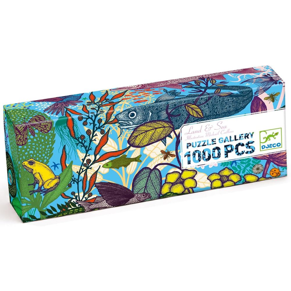 Djeco Land and Sea 1000 piece Gallery Puzzle with Poster