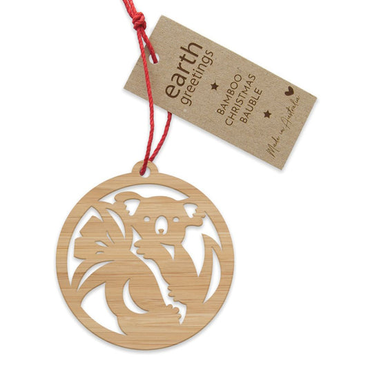 Earth Greetings Bamboo Bauble - Koala Cuddle