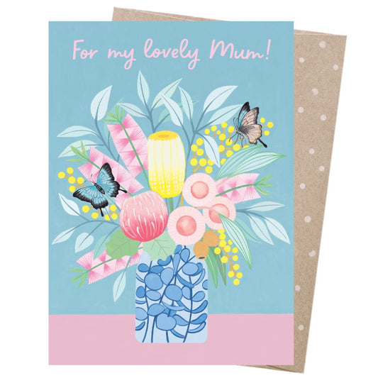 Earth Greetings Card - Lovely Mum Butterflies