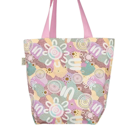 Earth Greetings Organic Cotton Tote Bag with Inner Pocket - Blessed