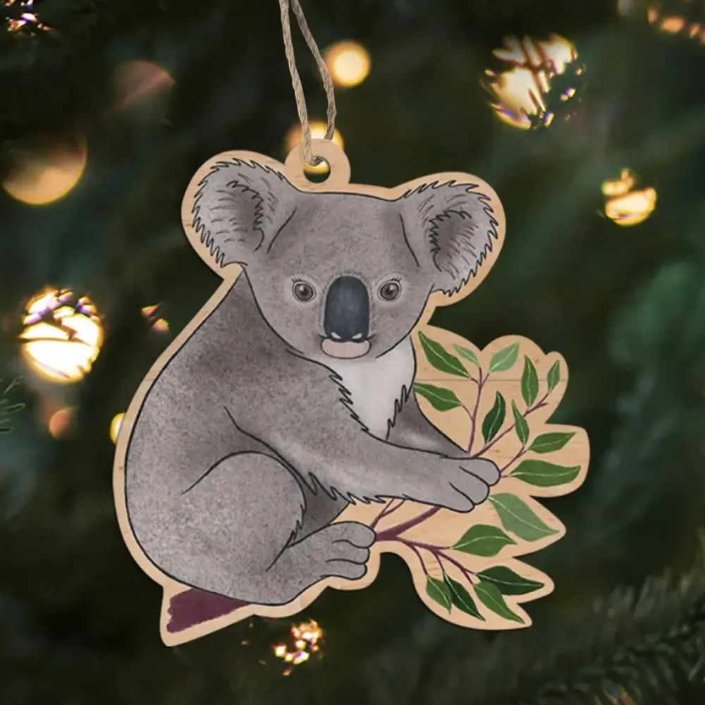 Earth Greetings Wooden Christmas Decoration - Australian Koala