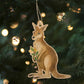 Earth Greetings Wooden Christmas Decoration - Hopping Kangaroo