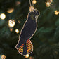 Earth Greetings Wooden Christmas Decoration - Red Tailed Black Cockatoo