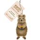 Earth Greetings Wooden Christmas Decoration - Smiling Quokka