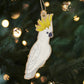 Earth Greetings Wooden Christmas Decoration - Sulfur Crested Cockatoo