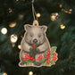 Earth Greetings Wooden Christmas Decoration - Wombat's Meadow