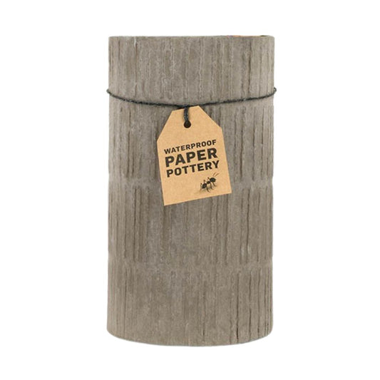 EcoMax Paper Pottery Toilet Brush Holder - Concrete