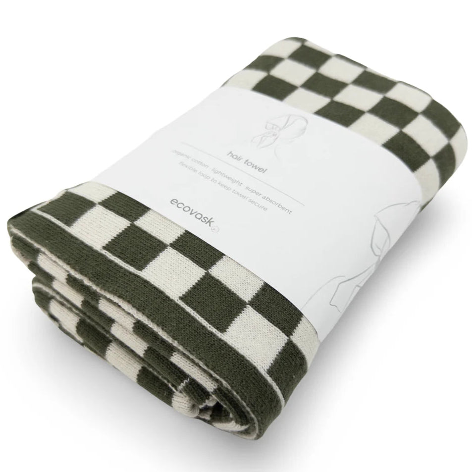 Ecovask Travel Towel & Hair Wrap - Organic Cotton