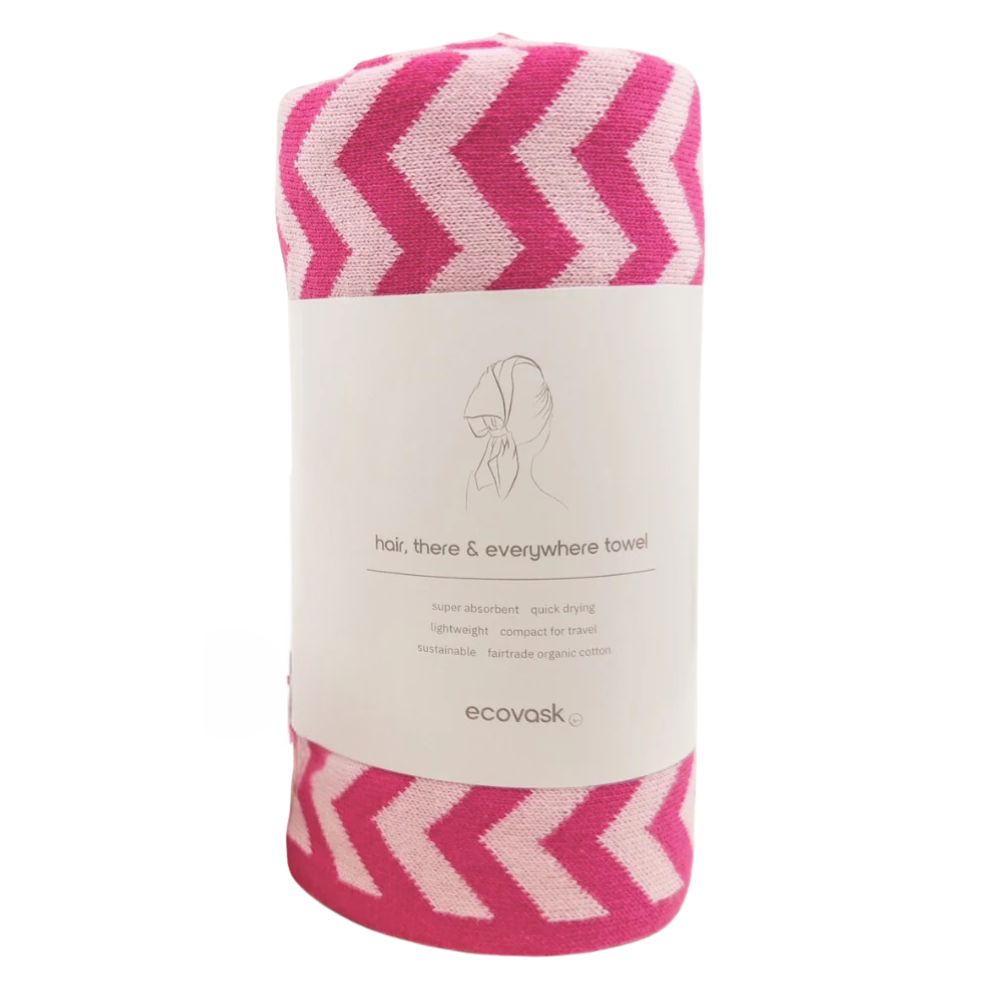 Ecovask Travel Towel & Hair Wrap - Organic Cotton