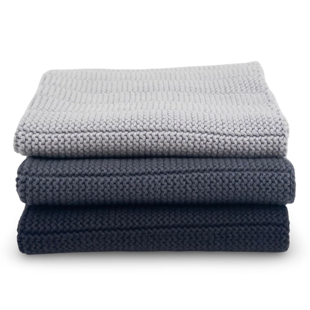 Ecovask Dish Cloths HEAVY DUTY 3pc | Organic Cotton