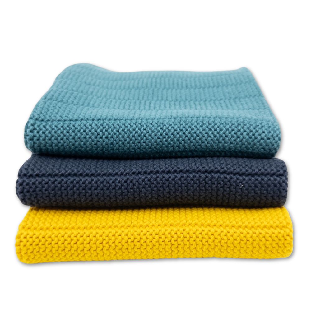 Ecovask Dish Cloths HEAVY DUTY 3pc | Organic Cotton