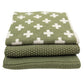 Ecovask Dish Cloth 3pc Variety Pack Organic Cotton