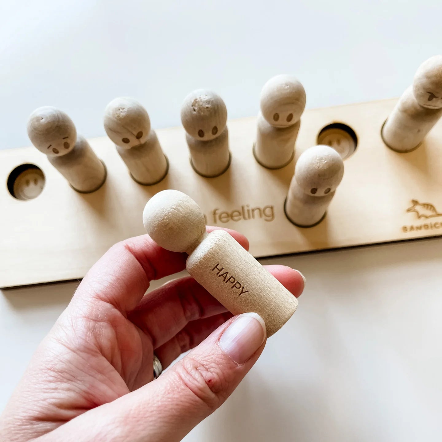 Bandicute Wooden Emotions Peg Dolls