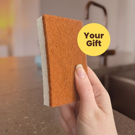 GIFT - Green Essentials Cellulose Sponge & Coconut Scrubber