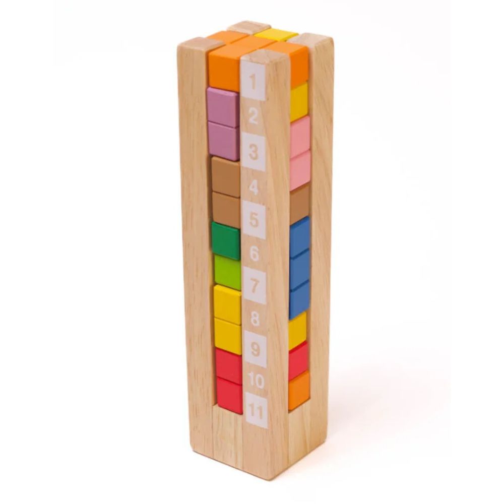 Geni Toys Wooden Packer Stacker Puzzle Blocks