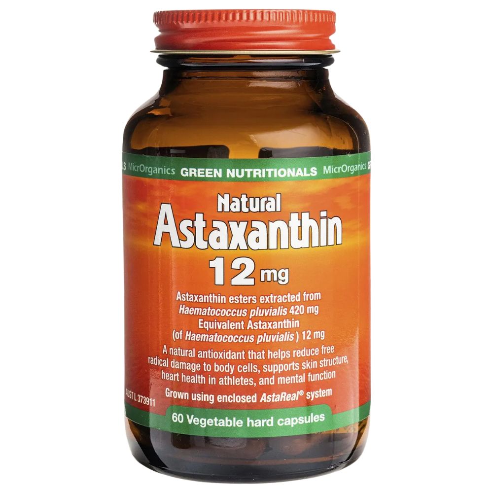 Green Nutritionals Natural Astaxanthin 12mg 60 Caps