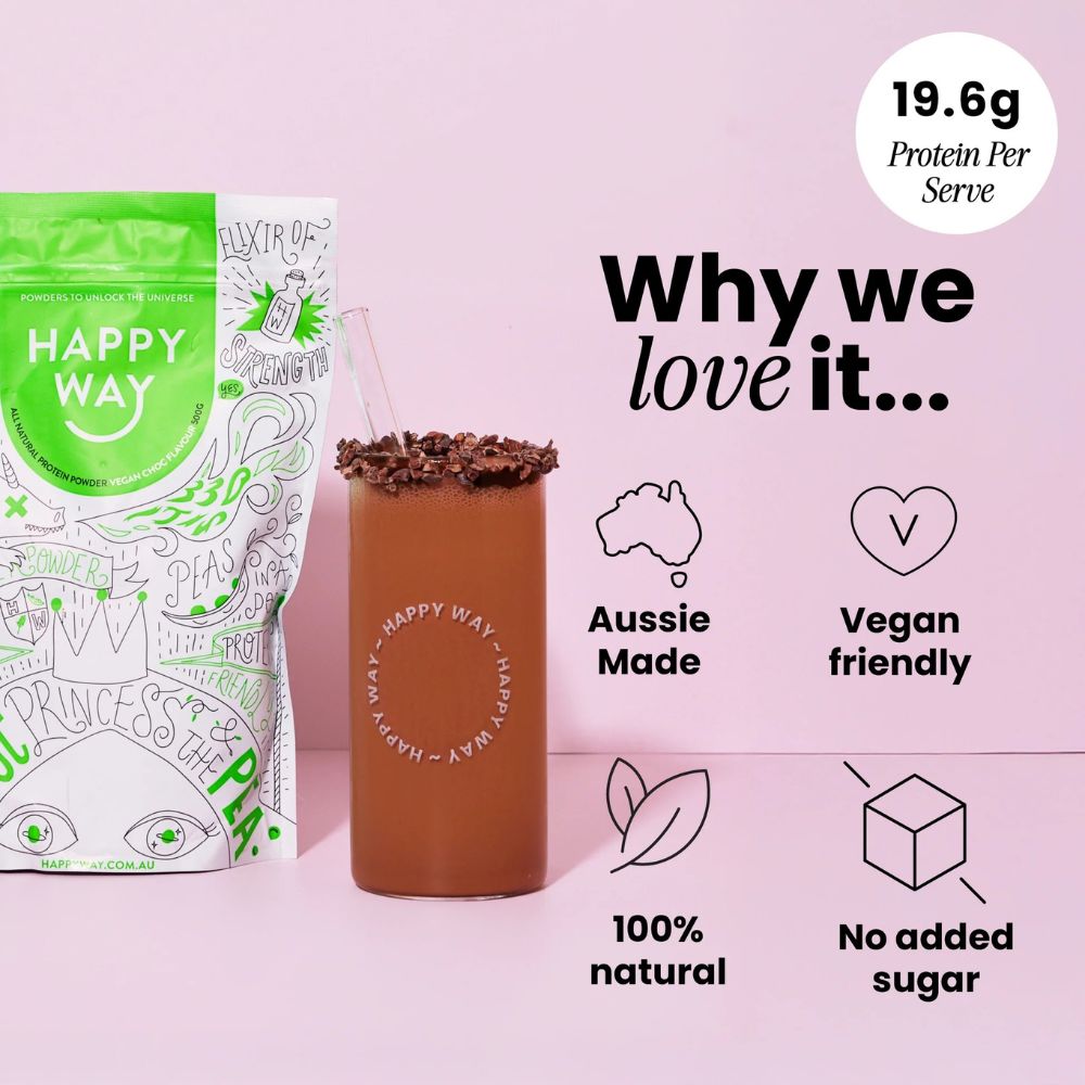 Happy Way Pea Protein Powder 500g - Chocolate