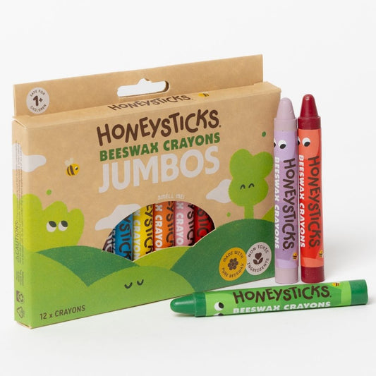 Honeysticks Beeswax Crayons Jumbos 12 Pack