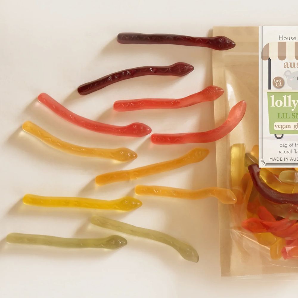 House of Nestar Vegan Gluten Free Lollies 180g - Pectin Snakes
