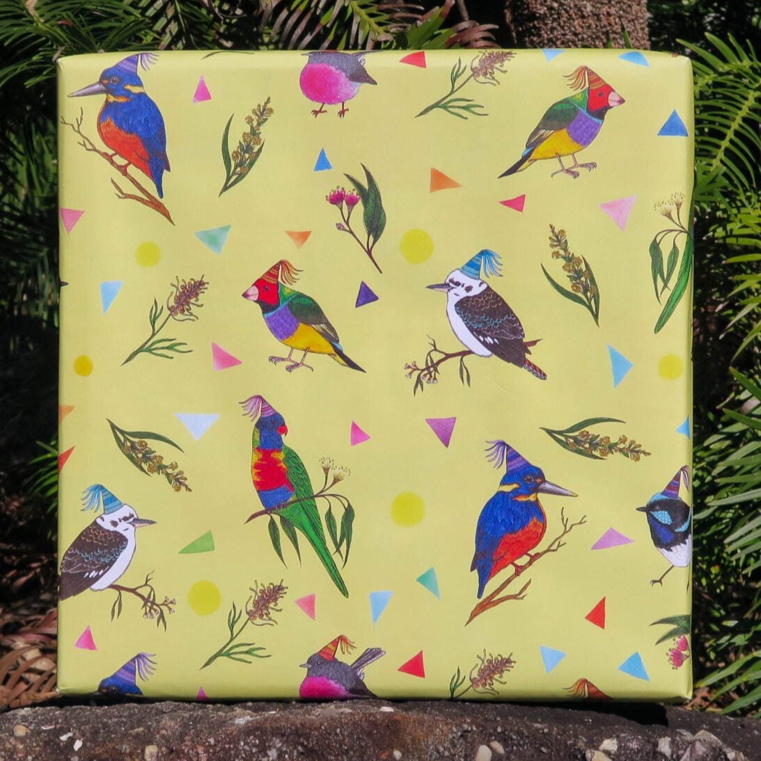 Sunshine Sea Art Wrapping Paper - Bird Party