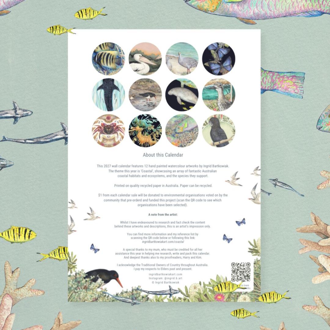 Ingrid Bartkowiak 2027 Wall Calendar - Coastal