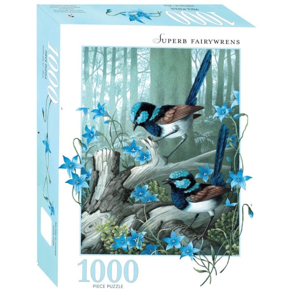 Jigsaw Puzzle 1000 Pieces - Superb Fairy Wrens
